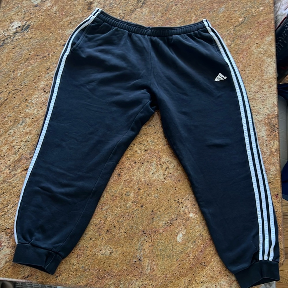 3- Pack Adidas Men's Essentials 3 Stripes Tricot Jogger Pants